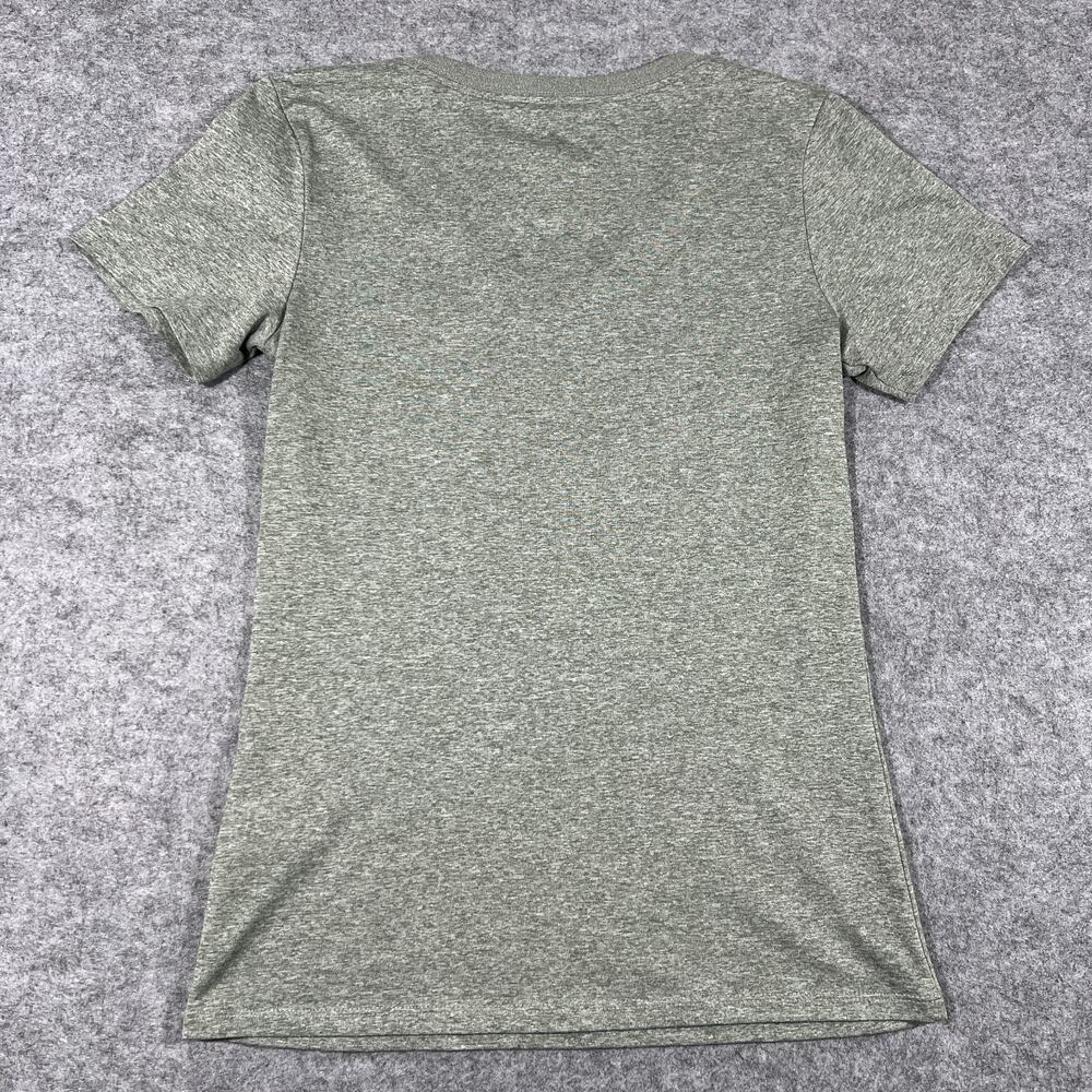Nike Dri Fit Legend Training T Shirt Womens XS Heather Gray Short Sleeve V Neck - Picture 2 of 7